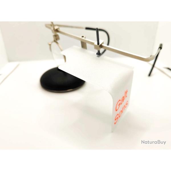 cache oeil translucide blanc compatible lunettes et fixations CHAMPION