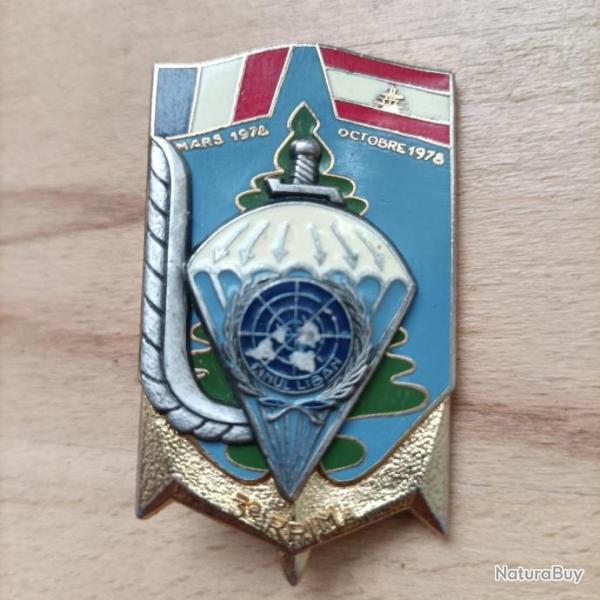 INSIGNE numrot MILITAIRE 3 eme R.P.I.M.A.  F.I.N.U.L LIBAN N915 1978 TBE