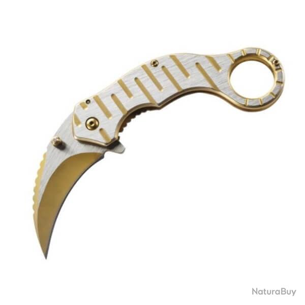 583612 couteau pliant Herbertz Karambit inox bicolore