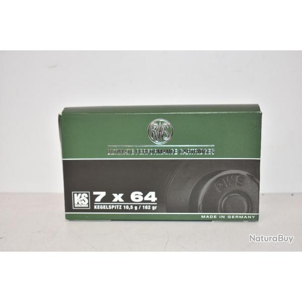 1 boite de Balles RWS KS Calibre 7x64