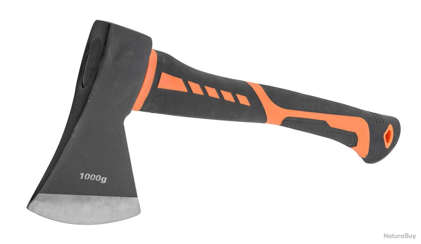 Hache D'Urgence Mil-Tec Orange - Camping, Survie - 36 Cm - Grip Caoutchouc - NEUF