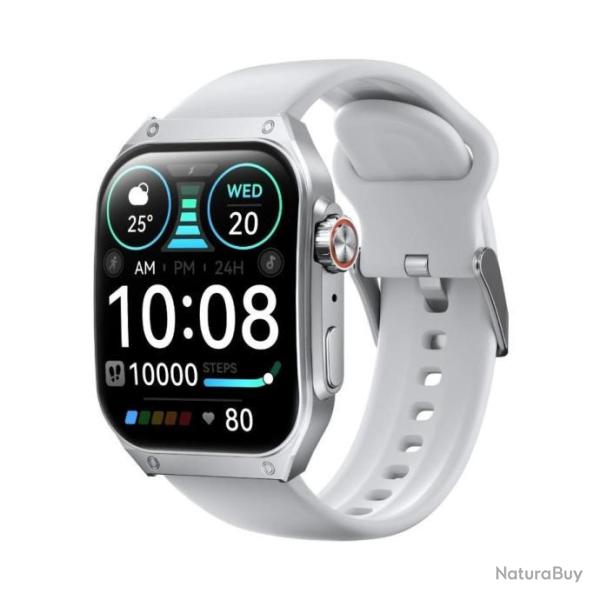 Montre Connect�e Intelligente S8 �cran Incurv� AMOLED Appel Bluetooth Assistant Blanc