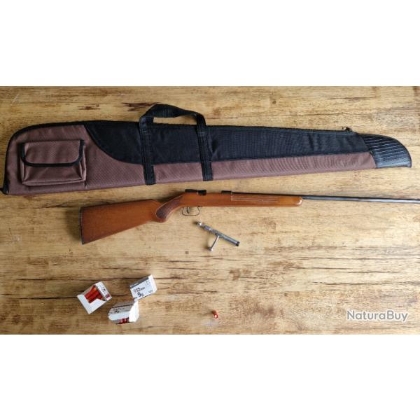 Carabine calibre 12mm monocoup + munition + fourreau