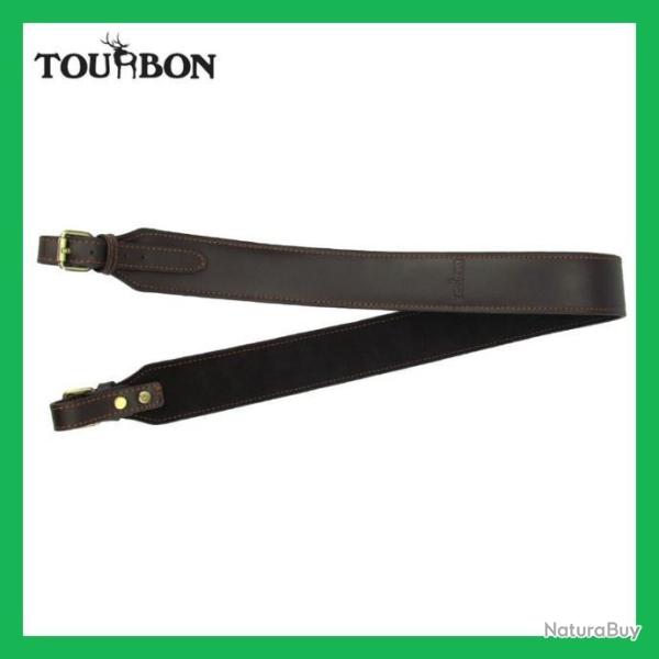 Tourbon  sangle antid�rapante, en cuir v�ritable, marron, ajustable
