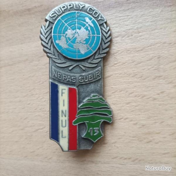 Insigne opex, SUPPLY - COY / FINUL. 13 mandat - ( Avr./Oct. 84 )