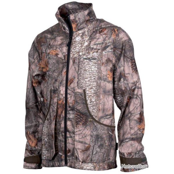 Veste ouverture de chasse camouflage for�t TREELAND