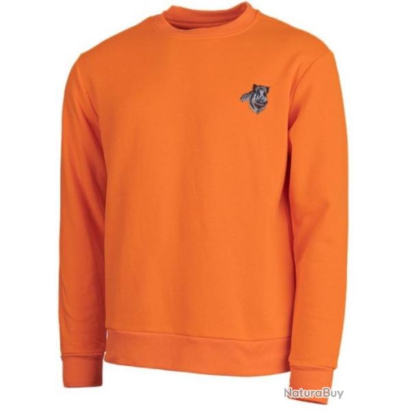 Sweat polaire sanglier orange TREELAND