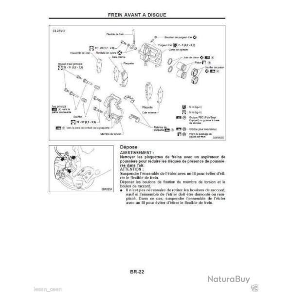 NISSAN NAVARA D22 Revue Technique Manuel atelier