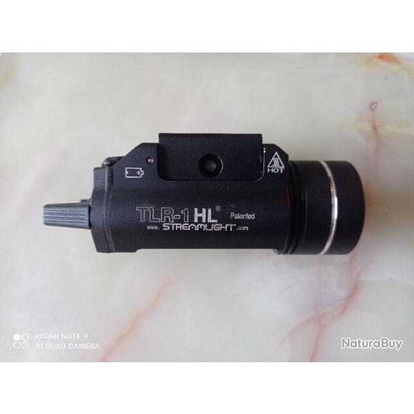 Lampe Tactique pour arme de poing TLR-1 HL - Streamlight noire
