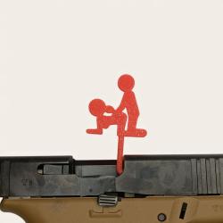 Drapeau T&eacute;moin de Chambre Vide Universel Levrette Rouge Made in France