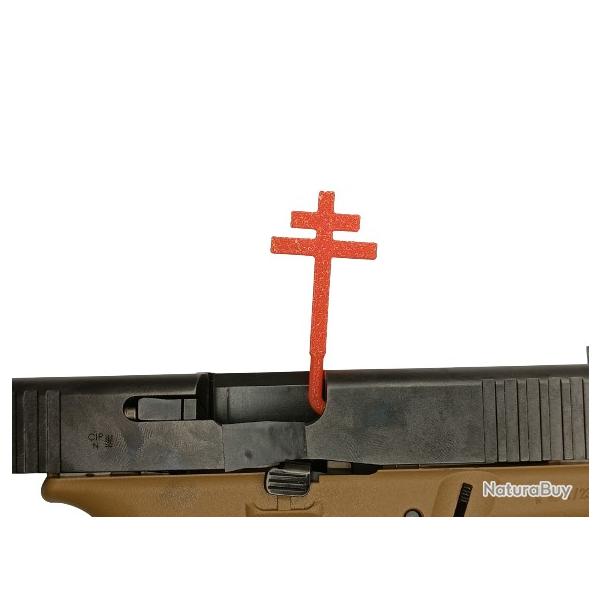 Drapeau T�moin de Chambre Vide Universel Croix de lorraine Rouge Made in France