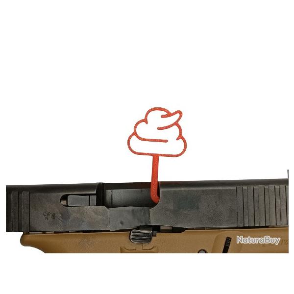 Lot de 5 Drapeaux T�moin de Chambre Vide Universel Caca Rouge Made in France