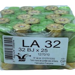 BOITE DE 25 CARTOUCHES JOCKER LA32 32G BOURRE JUPE CAL.12/70 PLOMB 9
