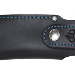 Etui cuir couteau 10cm ferm&eacute; Marinera