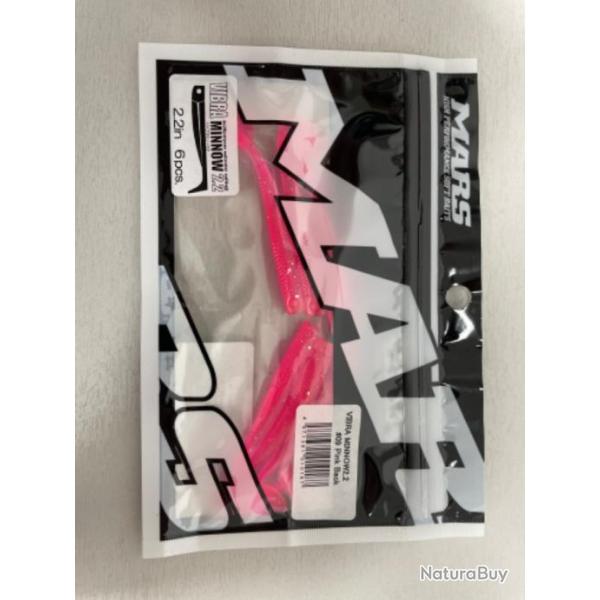!! LEURRE MARS VIBRA MINNOW 2.2 PINK BACK