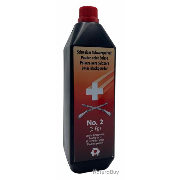 Poudre noire SUISSE N� 2 en bidon de 1 Kg.