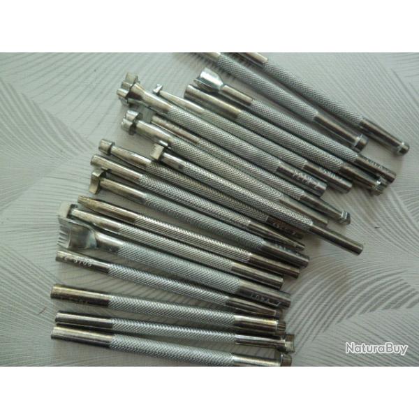 kit couture cuir - poin�on - lot de x19