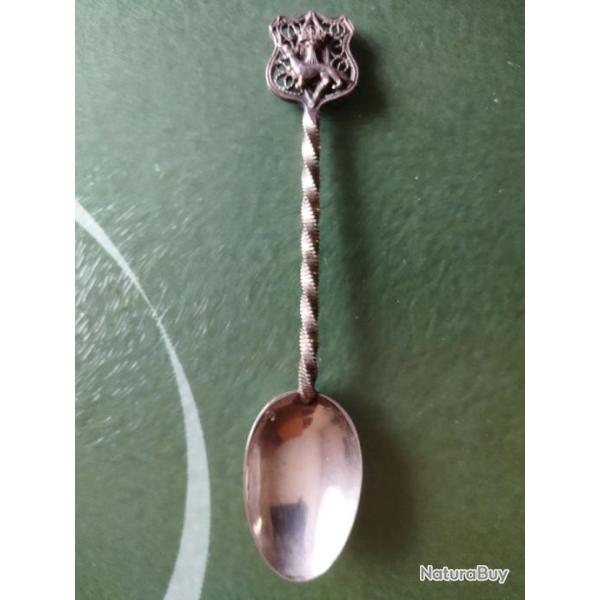 Petite cuill�re blason hermine et couronne