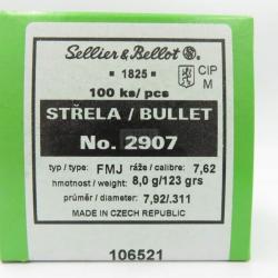 OGIVES SB 7.62X39 FMJ .311 124GR X100 2907