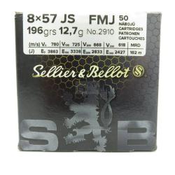 SELLIER BELLOT 8X57JS FMJ 12.7G X50