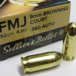 SELLIER BELLOT .380 AUTO FMJ 92 GR X50