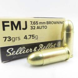 SELLIER - BELLOT 7.65 32ACP 73 GR X50