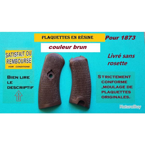 Plaquettes  de crosse 1873. couleur BRUN .