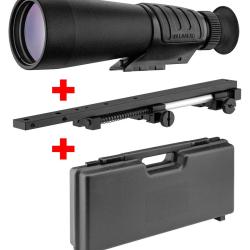 Pack Demi Jumelle Waldberg 9X63 Bak4 Waterproof avec Montage et Lunette