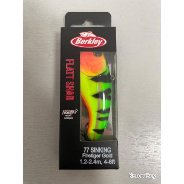 !! LEURRE BERKLEY FLATT SHAD FT GOLD