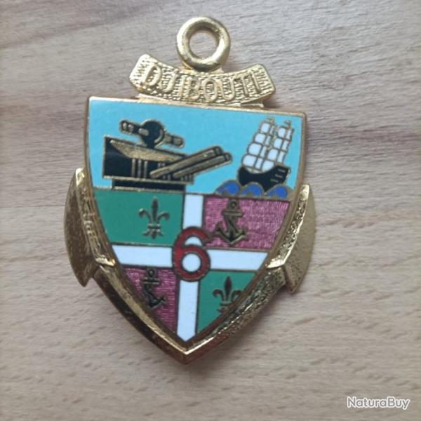 insigne du 6eme rgiment d'artillerie coloniale