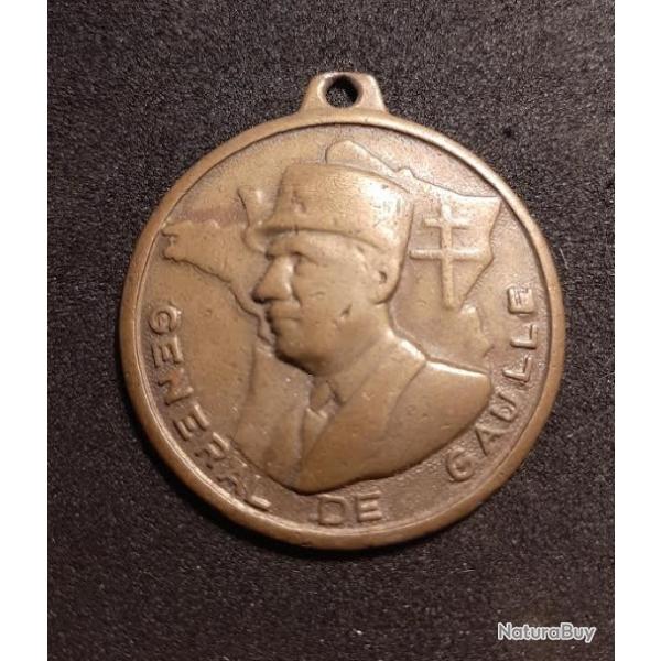 m�daille commemorative appel 18 juin de 1970 charles de gaulle