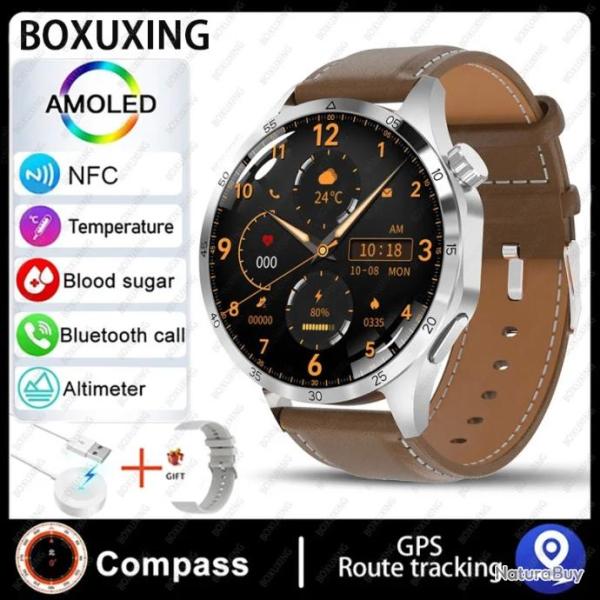 Montre Connect�e GPS Xiaomi GT4 Pro �cran HD AMOLED 2024x360- Marron