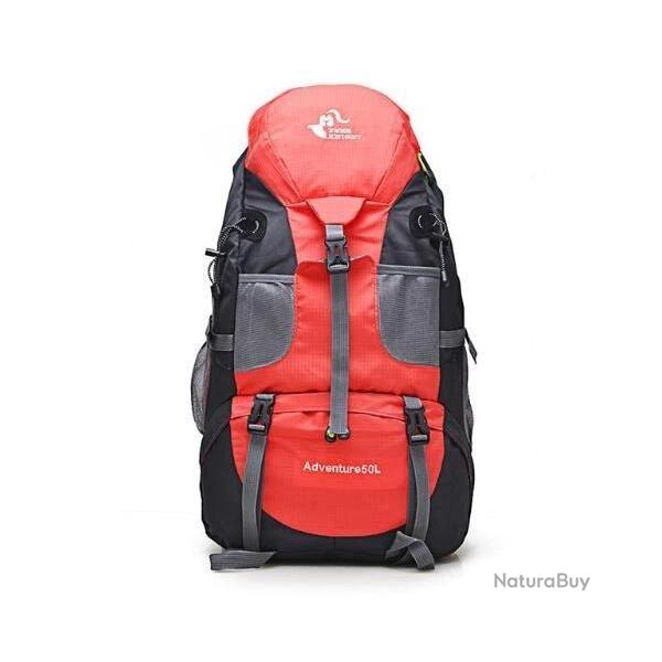 Sac  dos tanche de grande capacit rouge 50 L