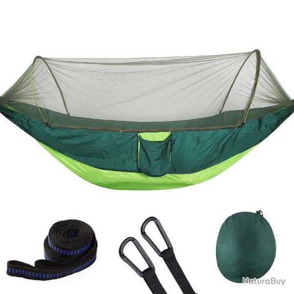 Hamac de Camping avec moustiquaire Pop-Up, facile  transporter VERT CLAIR