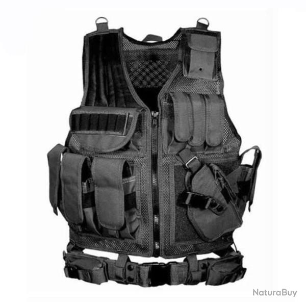 Gilet Tactique Couleur Noir