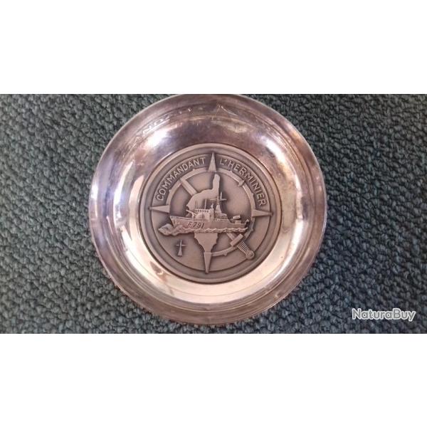 Coupelle argent Commandant l'Herminier