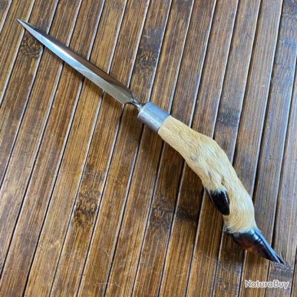 POIGNARD STYLET  FRAN�AIS PATTE DE CHEVREUIL