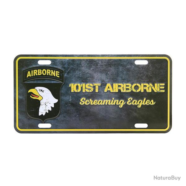 Plaque d'immatriculation 101 Airborne Screaming Eagles