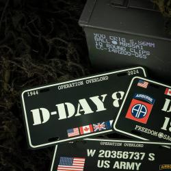 Plaque d'immatriculation D-Day 80