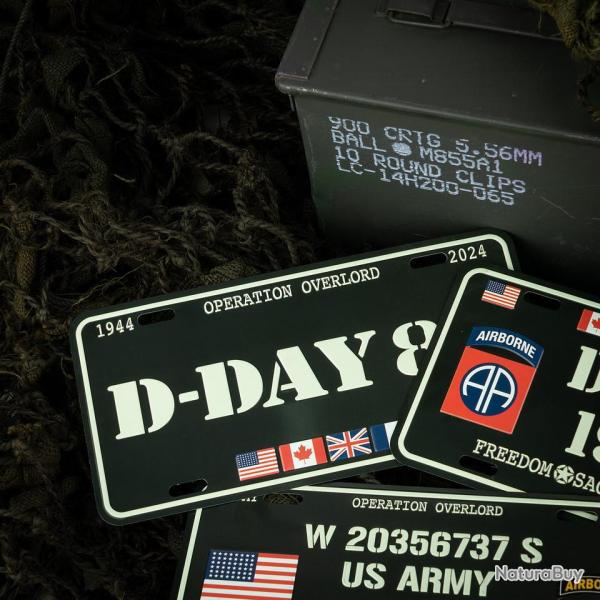 Plaque d'immatriculation D-Day 80
