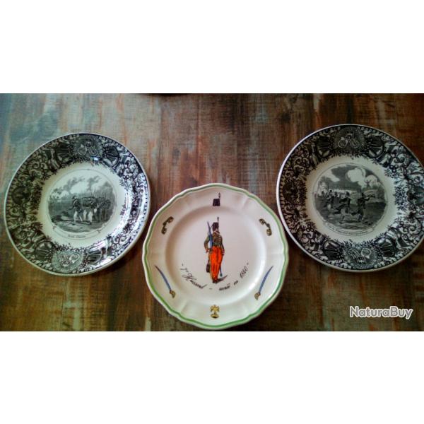 Assiettes 2eme empire