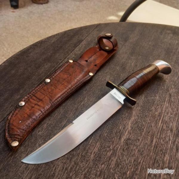 Grand Couteau de Chasse SABATIER avec �tui en cuir