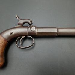 PISTOLET A PERCUSSION ALLEN & THURBER CALIBRE 36 CIVIL WAR - USA XIX&egrave; Tr&egrave;s bon U.S.A. XIX eme Cat&eacute;go