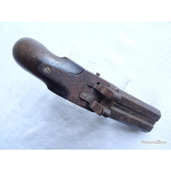 27X lot  pistolet a  piston a 2 canons fixes : chasse , v�nerie ou d�fense