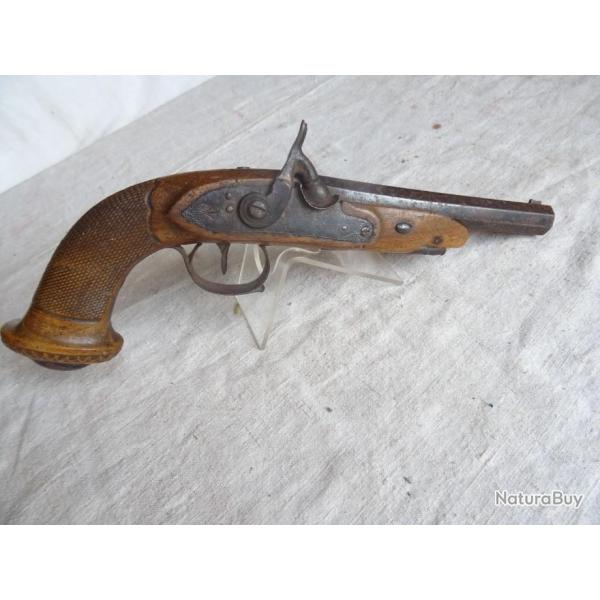 0123X beau pistolet  d'officier  d�but XIX�me