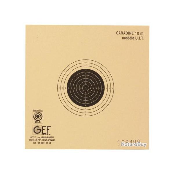 PAQUET 100 CIBLES CARABINE 10M