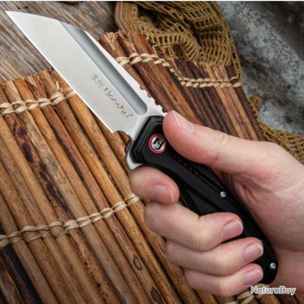 Couteau United Cutlery Honshu Sumorusodo Lame Tanto Reverse Acier 7Cr17 Manche Alu IKBS Clip UC3540