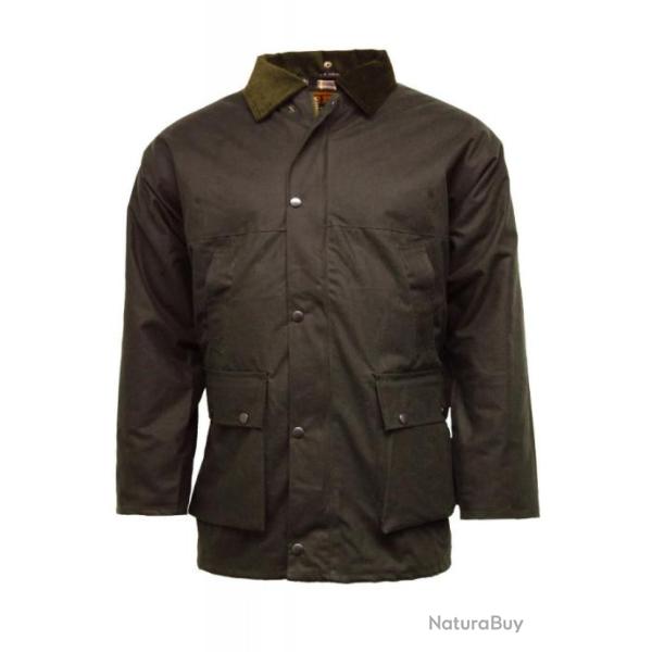 Veste Huil�e l�g�re non rembourr�e Marron