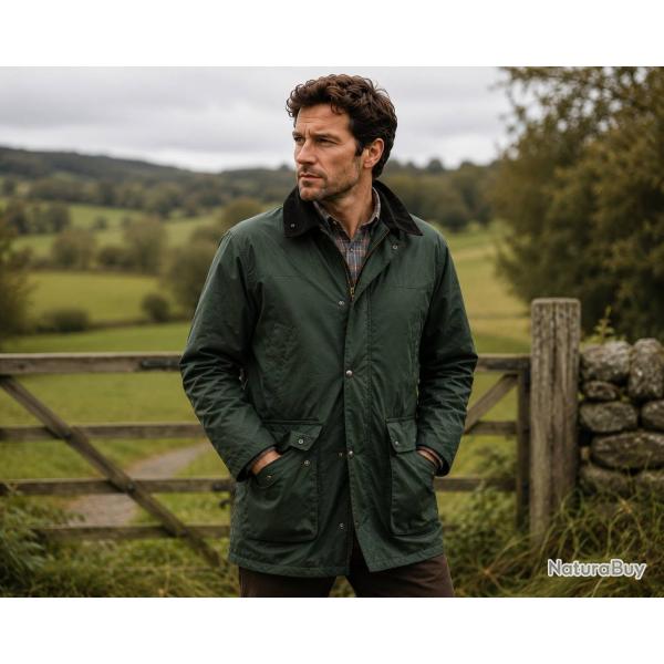 Veste Huil�e l�g�re non rembourr�e Vert