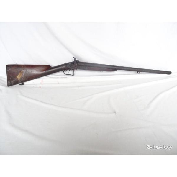 320X) lot rare fusil de chasse a piston  , �tiquette de la gendarmerie = a restaurer